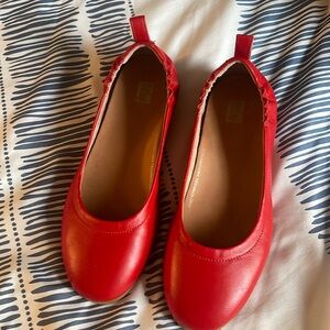Fit Flop size 7 red leather flats